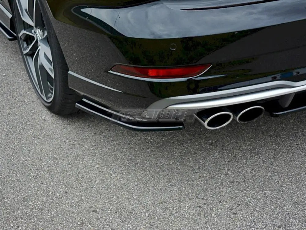 Maxton Design Rear Side Splitters Audi S3 A3 S-line 8V FL Sedan