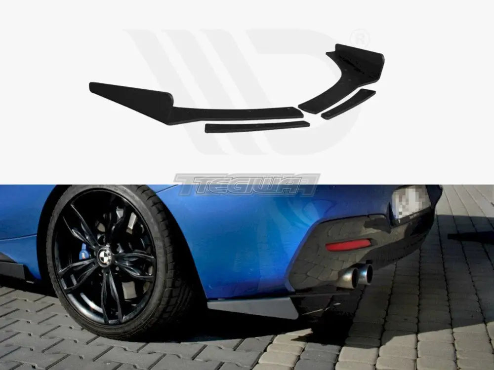 Maxton Design Rear Side Splitters BMW 1-Series F20 F21 M-power Facelift 2015-19