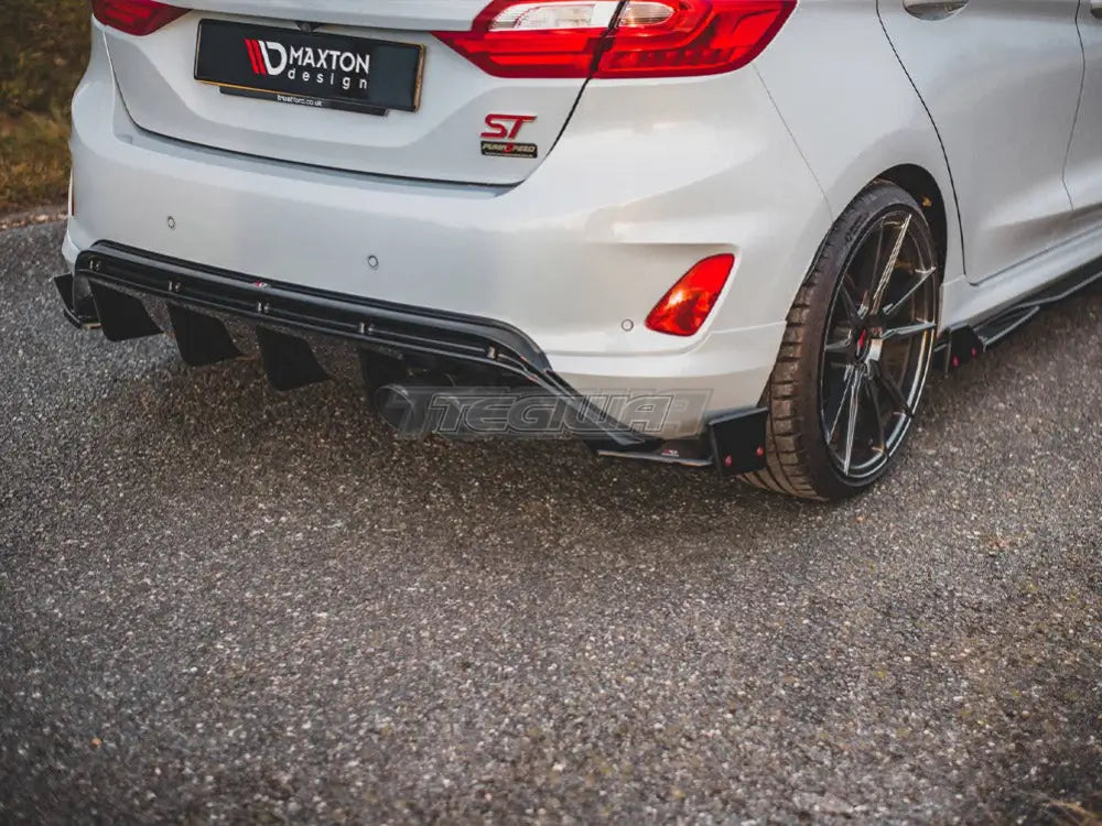 Maxton Design Rear Side Splitters +flaps V.4 Ford Fiesta MK8 ST 2018-