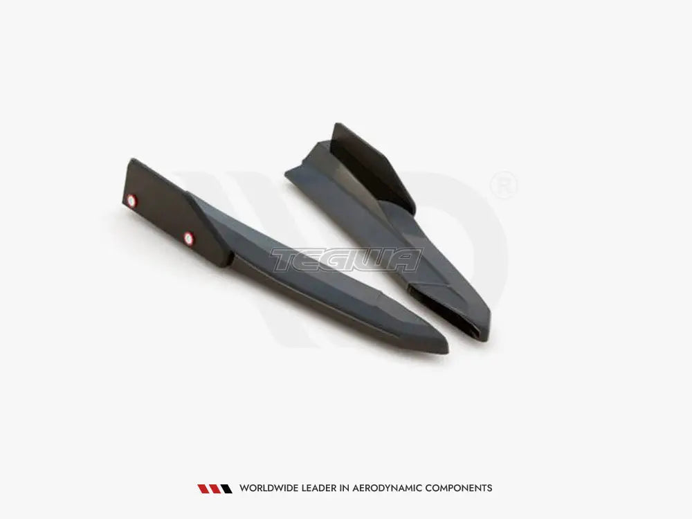 Maxton Design Rear Side Splitters +flaps V2 Skoda Octavia RS MK4 2020-