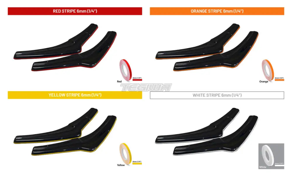 Maxton Design Rear Side Splitters +flaps V2 Toyota GR Yaris MK4 2020-