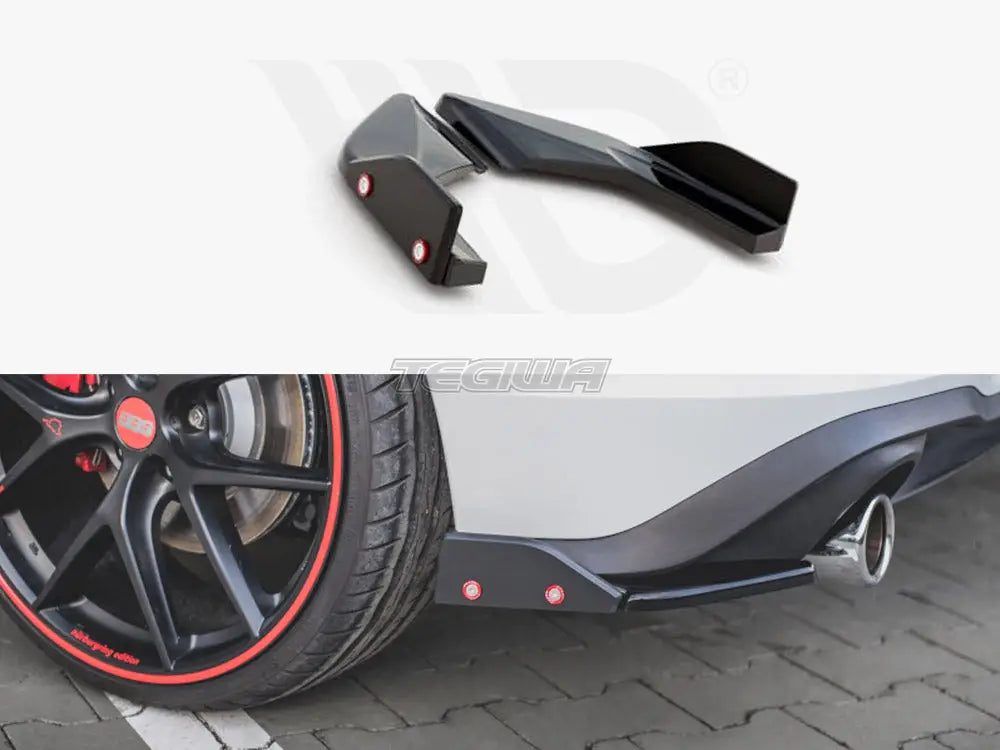 Maxton Design Rear Side Splitters +flaps V2 Volkswagen Golf 8 GTI 20-