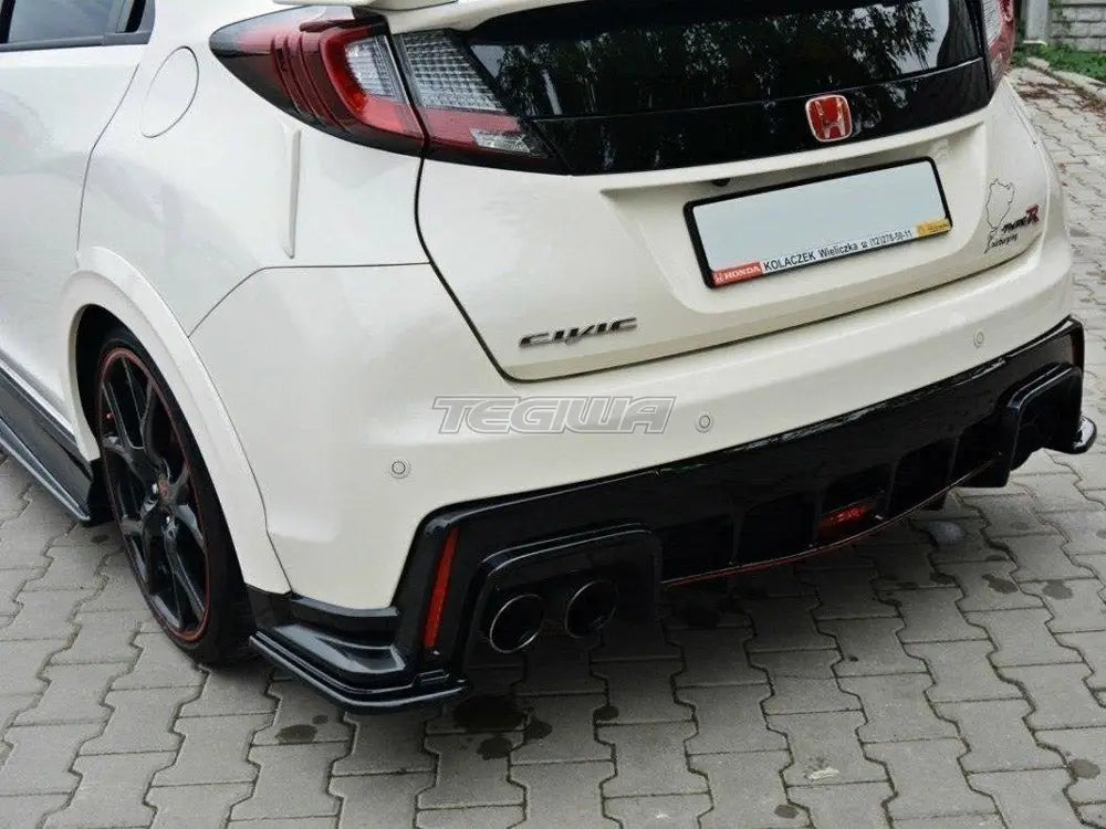 Maxton Design Rear Side Splitters Honda Civic IX Type R 15-17