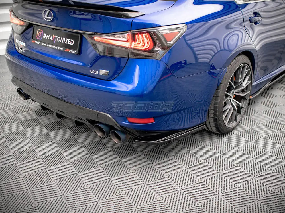 Maxton Design Rear Side Splitters Lexus GS F Mk4 Facelift