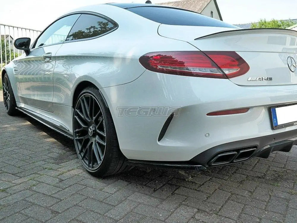 Maxton Design Rear Side Splitters Mercedes C 205 63 AMG Coupe 15-18