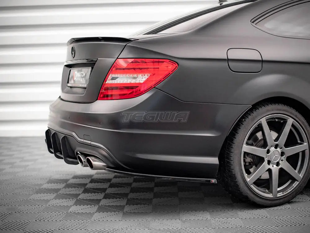 Maxton Design Rear Side Splitters Mercedes C Coupe AMG-Line C204