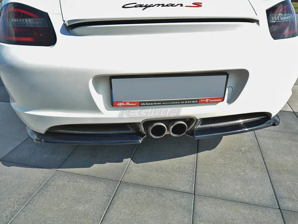 Maxton Design Rear Side Splitters Porsche Cayman S 987C 2006-09