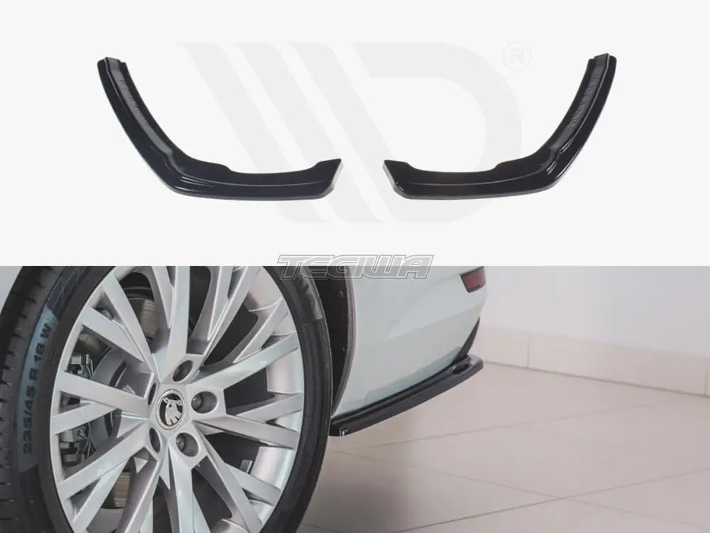 Maxton Design Rear Side Splitters Skoda Superb MK3 FL Hatchback Estate 2019-