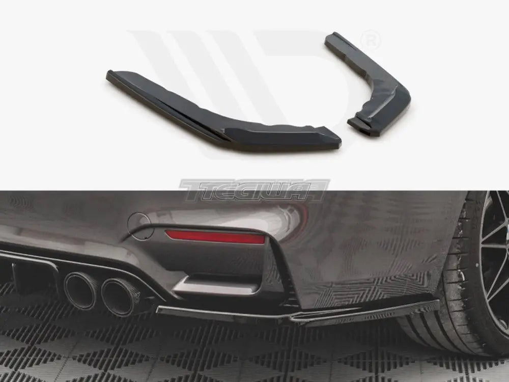 Maxton Design Rear Side Splitters V.2 BMW M4 F82 14-20