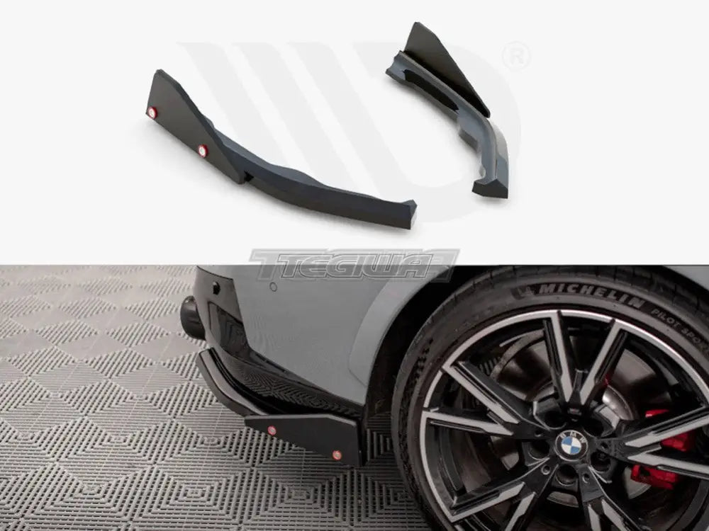 Maxton Design Rear Side Splitters V.2 + Flaps BMW 2-Series Coupe M240i G42