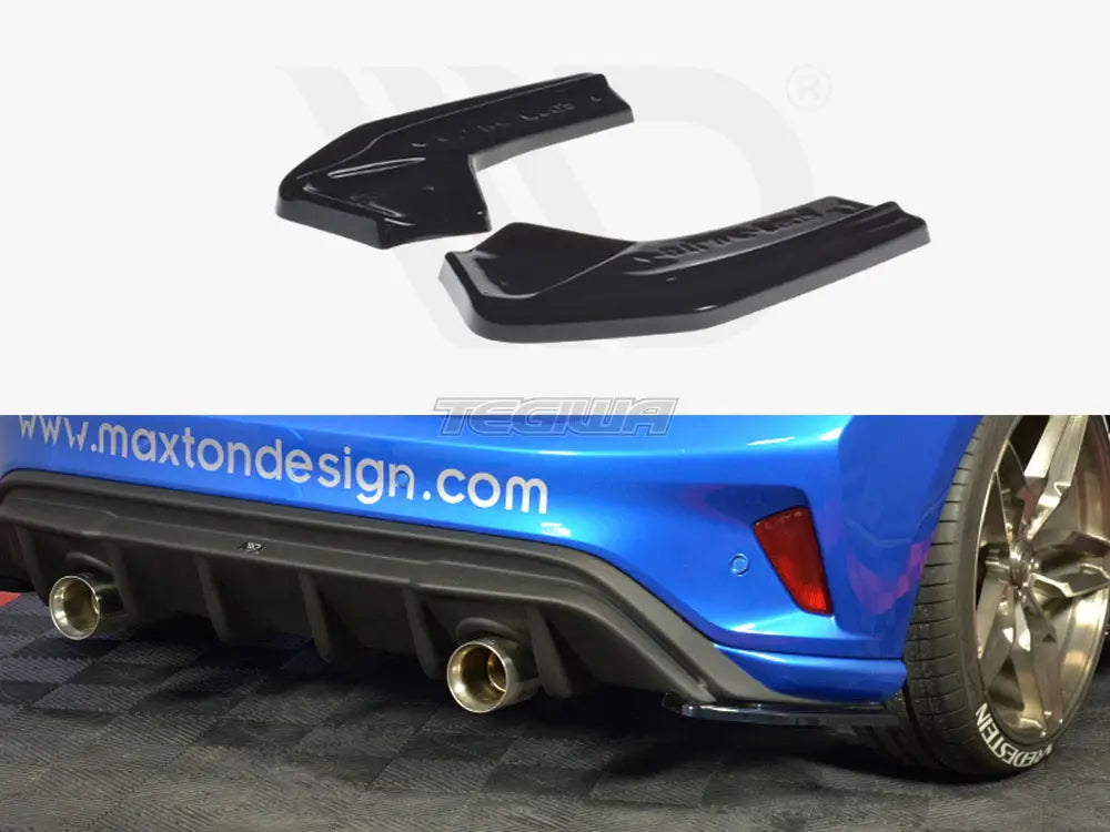 Maxton Design Rear Side Splitters V.2 Ford Focus MK4 ST-Line 2018-UP