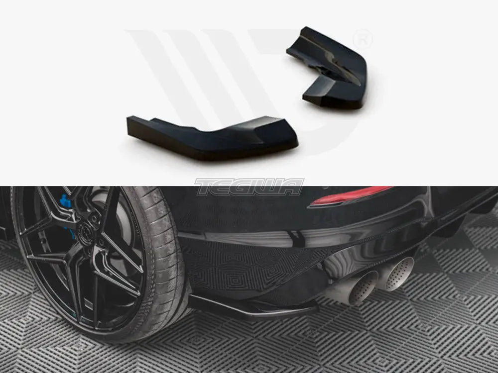 Maxton Design Rear Side Splitters V.2 Volkswagen Golf R MK8 20-