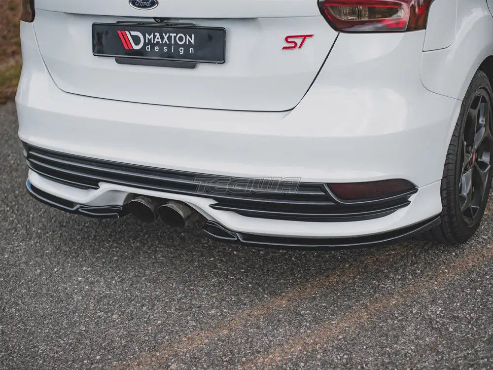 Maxton Design Rear Side Splitters V2 Ford Focus ST MK3 Facelift 15-18