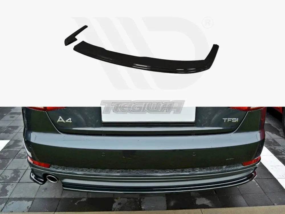 Maxton Design Rear Splitter Audi A4 B9 S-line Sedan 2015 - UP