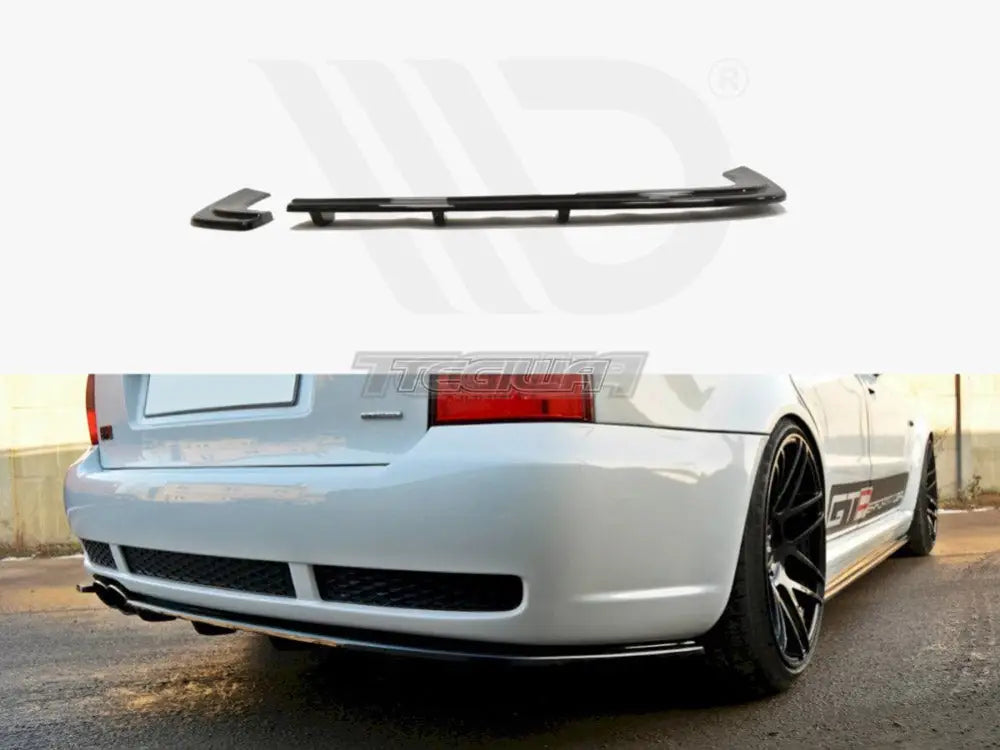 Maxton Design Rear Splitter Audi RS4 B5 With A Vertical BAR