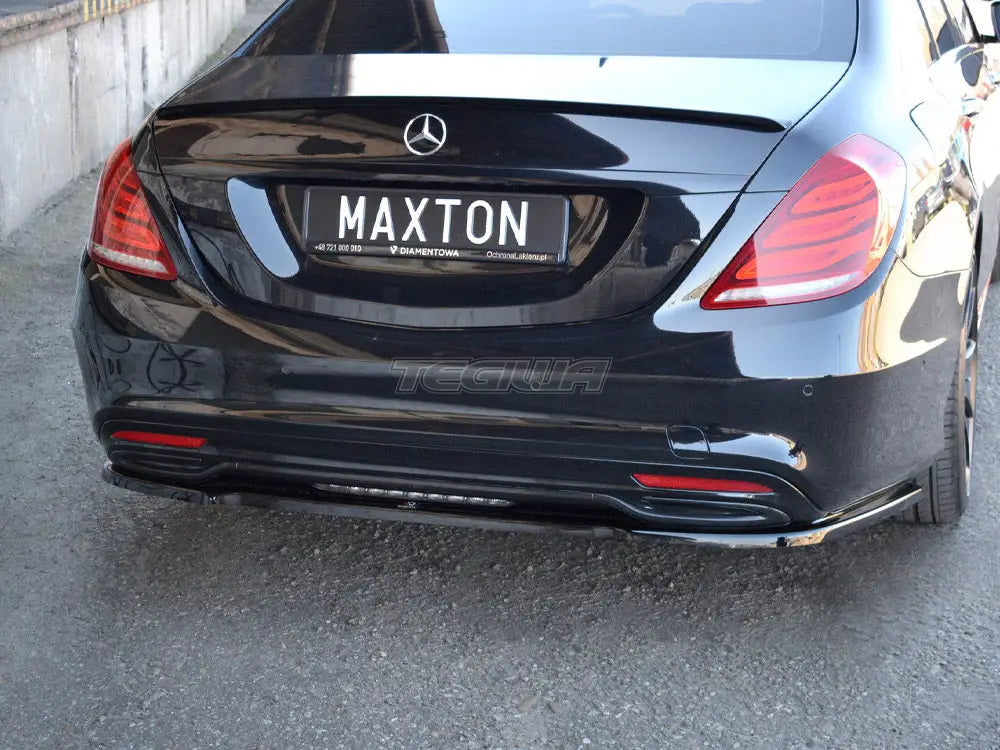 Maxton Design Rear Splitter Mercedes S-class Amg-line W222 13-17