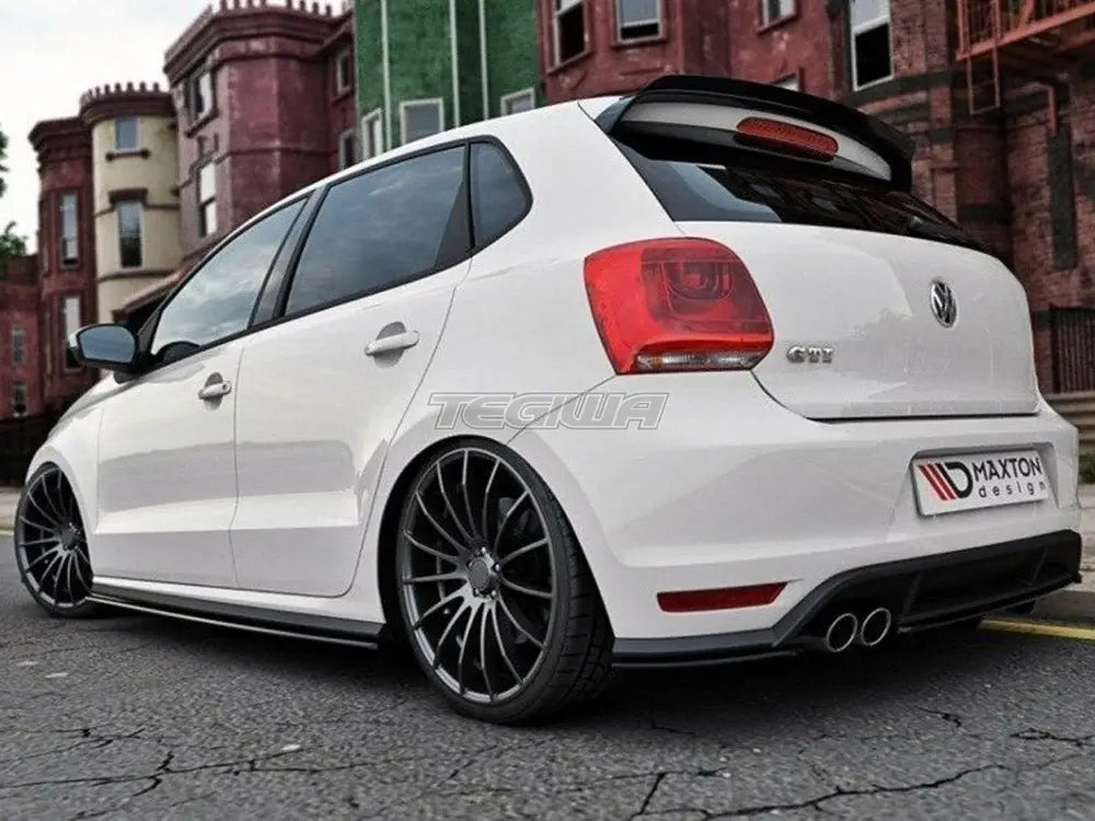 Maxton Design Rear Splitter Volkswagen Polo MK5 GTI Facelift With A Vertical BAR 15-17