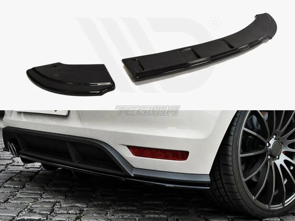 Maxton Design Rear Splitter Volkswagen Polo MK5 GTI Facelift With A Vertical BAR 15-17