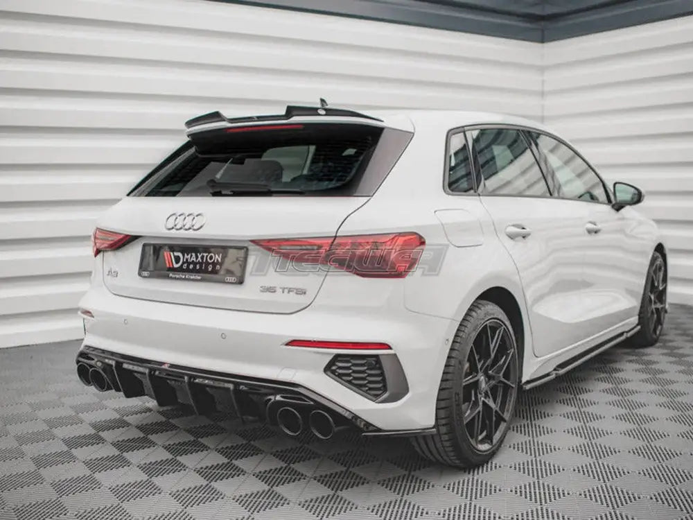 Maxton Design Rear Valance + Exhaust Ends Imitation Audi A3 S-line Sportback 8Y 2020-