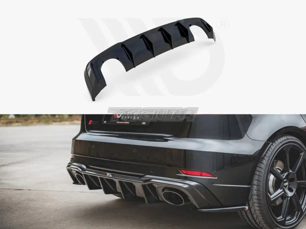 Maxton Design Rear Valance V.2 Audi RS3 8V Sportback Facelift 2017-UP