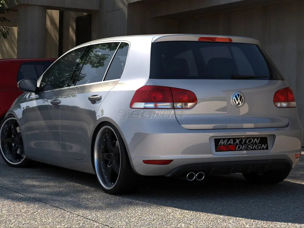 Maxton Design Rear Valance Volkswagen Golf VI With 1 Exhaust HOLE