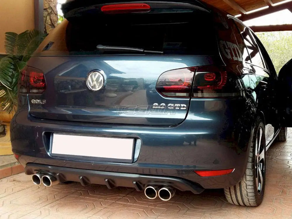 Maxton Design Rear Valance Volkswagen Golf VI With 2 Exhaust HOLE