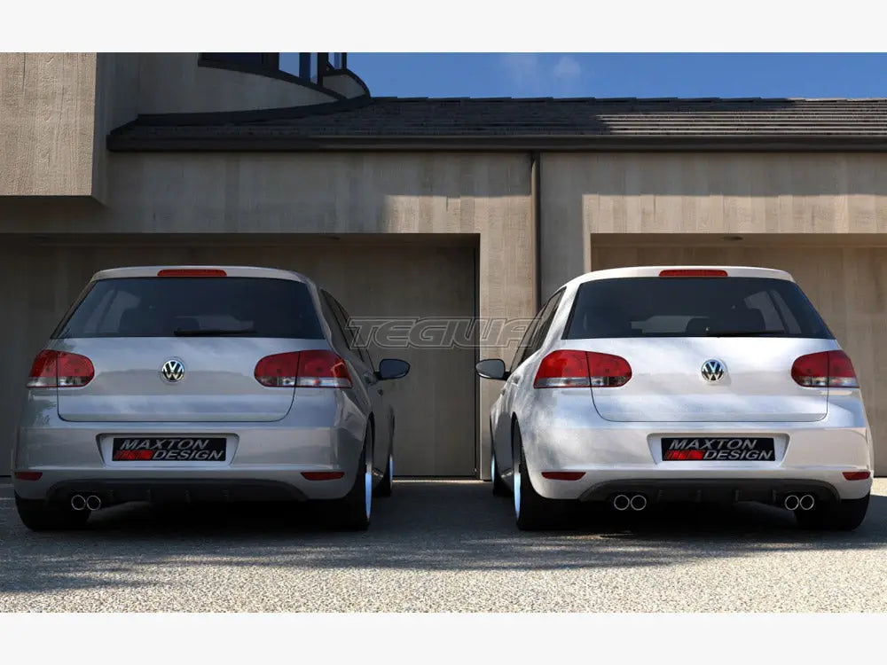 Maxton Design Rear Valance Volkswagen Golf VI With 2 Exhaust HOLE