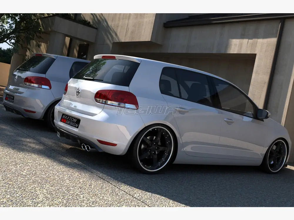 Maxton Design Rear Valance Volkswagen Golf VI With 2 Exhaust HOLE