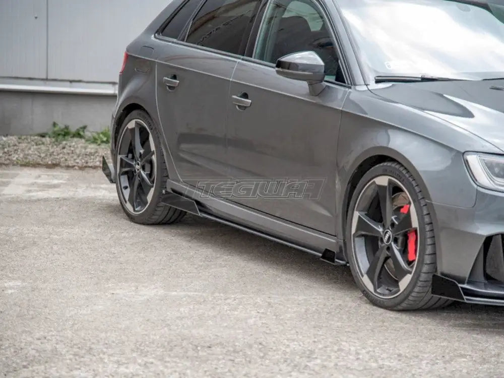 Maxton Design Side Skirt Flaps Audi RS3 8V Sportback 01-16