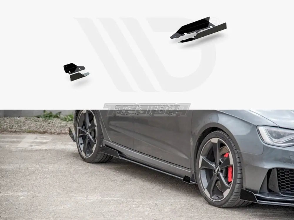 Maxton Design Side Skirt Flaps Audi RS3 8V Sportback 01-16