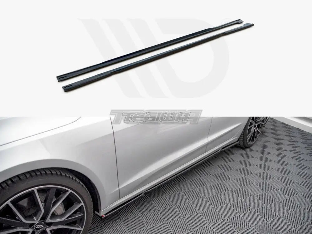 Maxton Design Side Skirts Diffusers Audi A7 C8 2018-