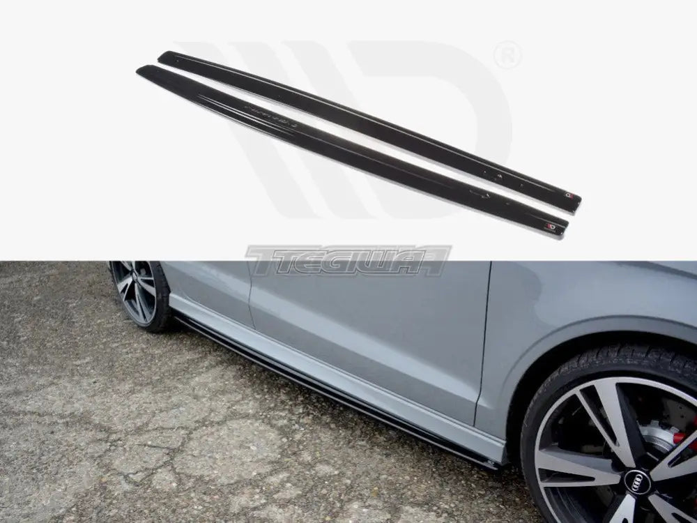 Maxton Design Side Skirts Diffusers Audi RS3 8V Facelift Sedan 2017-20