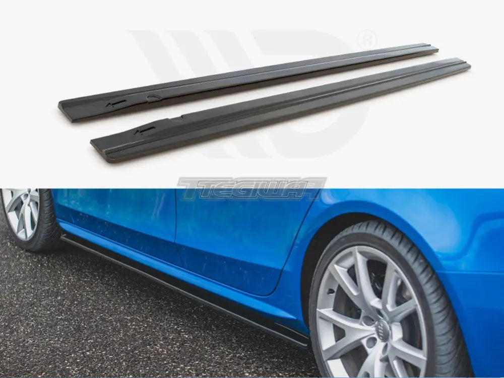 Maxton Design Side Skirts Diffusers Audi S4 A4 A4 S-line B8 B8 Facelift 09-15