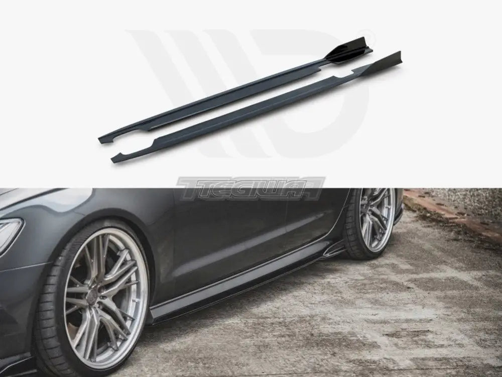 Maxton Design Side Skirts Diffusers Audi S6 A6 S-line C7 Facelift