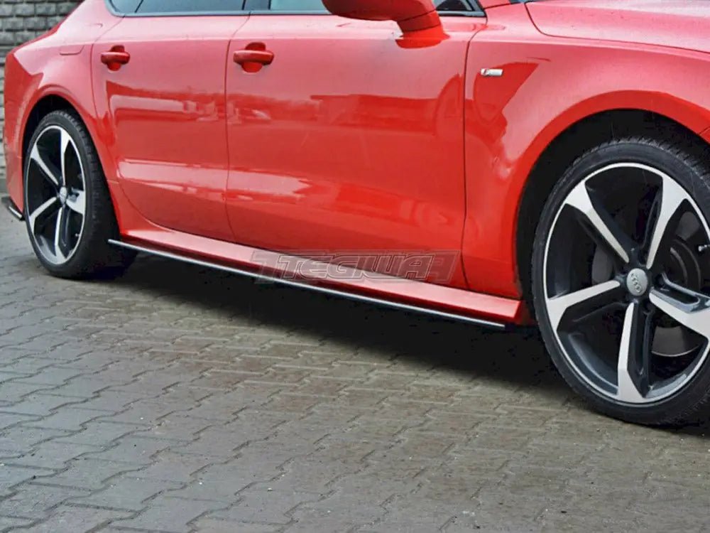 Maxton Design Side Skirts Diffusers Audi S7 A7 S-line C7 FL 10-14