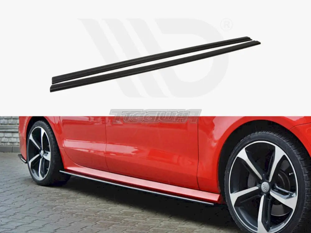 Maxton Design Side Skirts Diffusers Audi S7 A7 S-line C7 FL 10-14