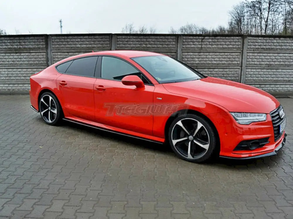 Maxton Design Side Skirts Diffusers Audi S7 A7 S-line C7 FL 10-14