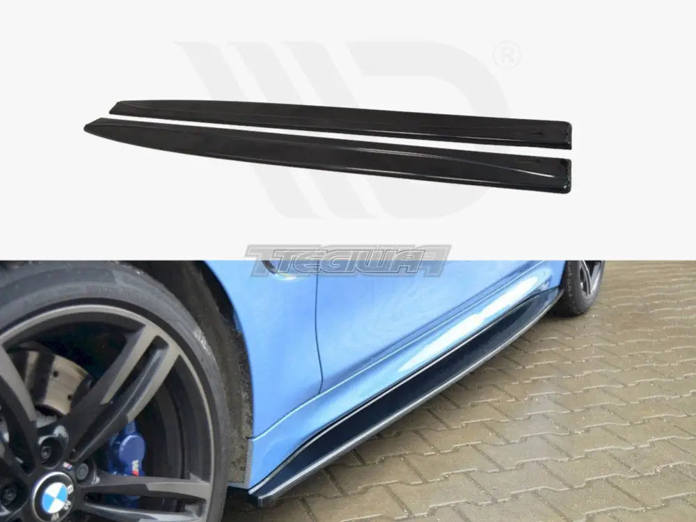 Maxton Design Side Skirts Diffusers BMW M4 F82 2014-20