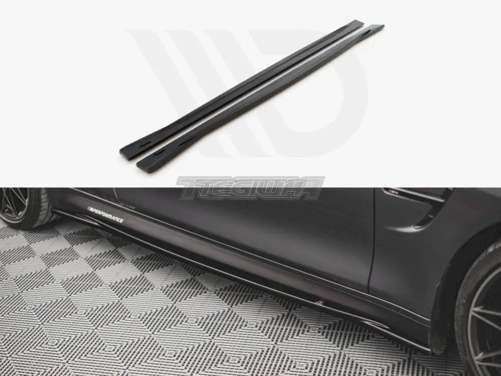 Maxton Design Side Skirts Diffusers BMW M4 F82 2014-