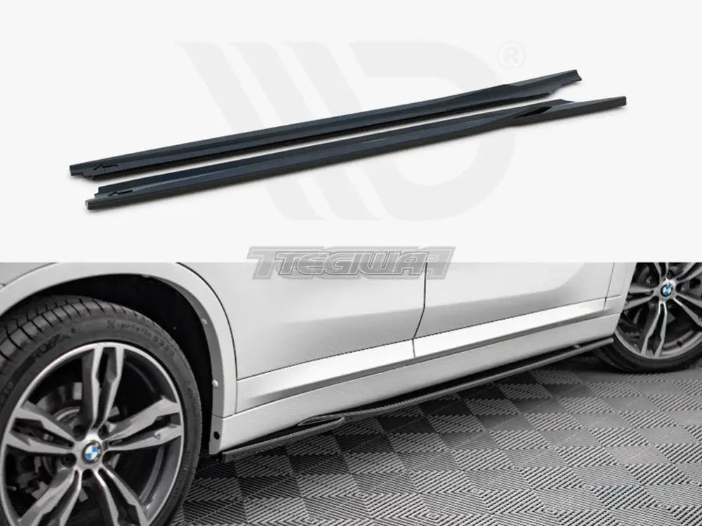 Maxton Design Side Skirts Diffusers BMW X1 M-pack F48 15-19