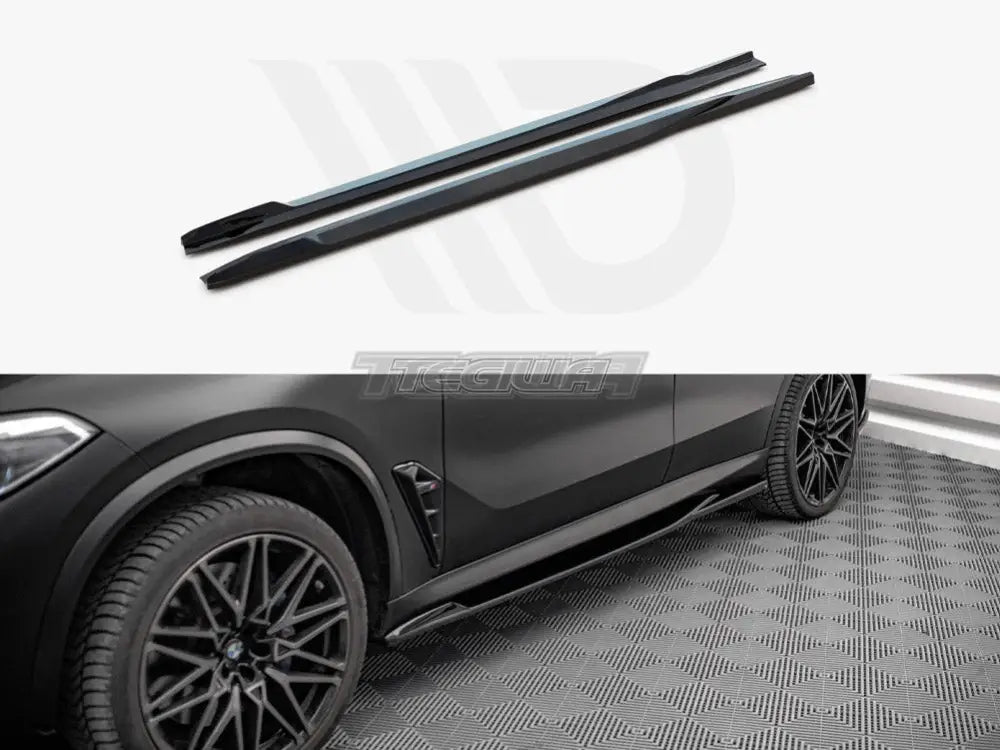 Maxton Design Side Skirts Diffusers BMW X5M F95 2018-