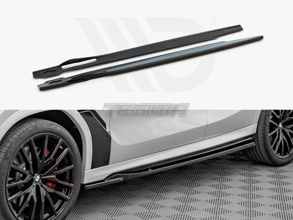 Maxton Design Side Skirts Diffusers BMW X6 M-pack G06 2019-