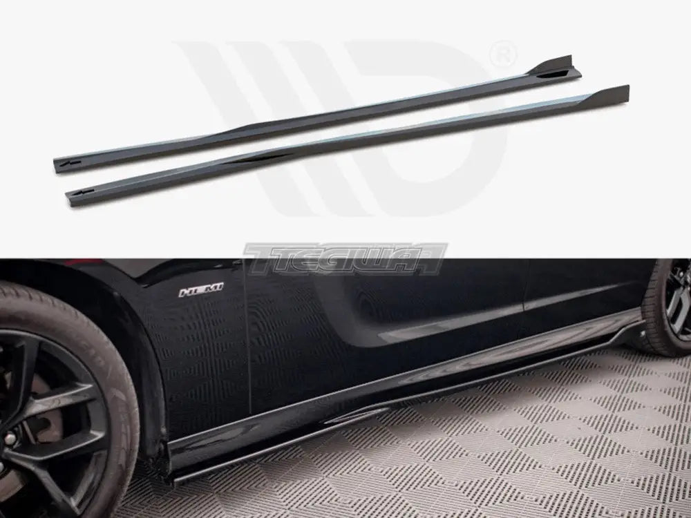 Maxton Design Side Skirts Diffusers Dodge Charger SRT MK7 Facelift