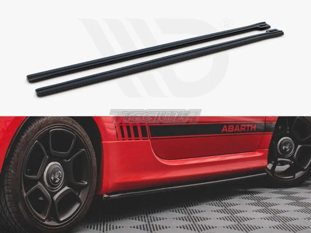 Maxton Design Side Skirts Diffusers Fiat 509 Abarth MK1 Facelift 2016-UP