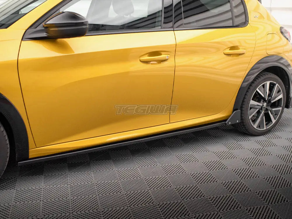 Maxton Design Side Skirts Diffusers + Flaps Peugeot 208 GT Mk2