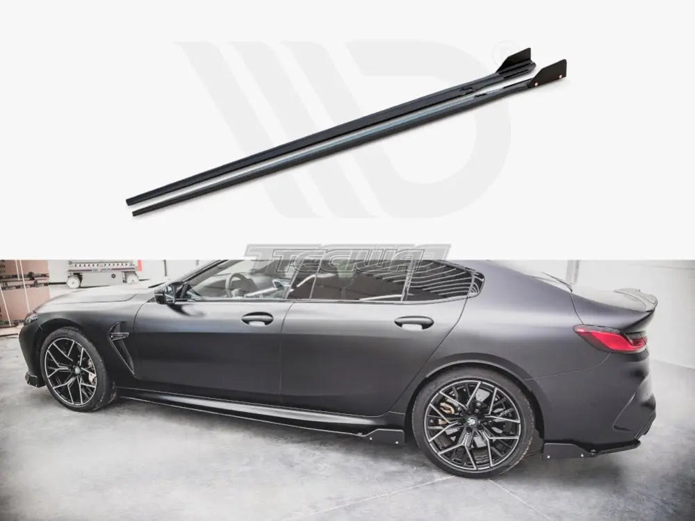 Maxton Design Side Skirts Diffusers +flaps V.1 BMW 8 Series GRAN Coupe M-pack G16 2019-