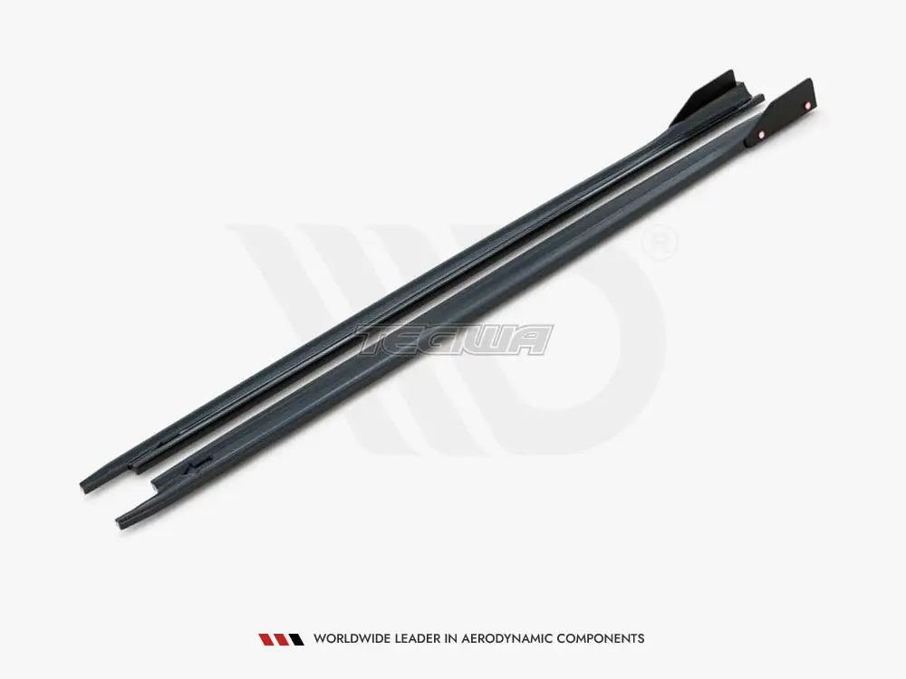 Maxton Design Side Skirts Diffusers +flaps V2 Skoda Octavia RS MK4 2020-