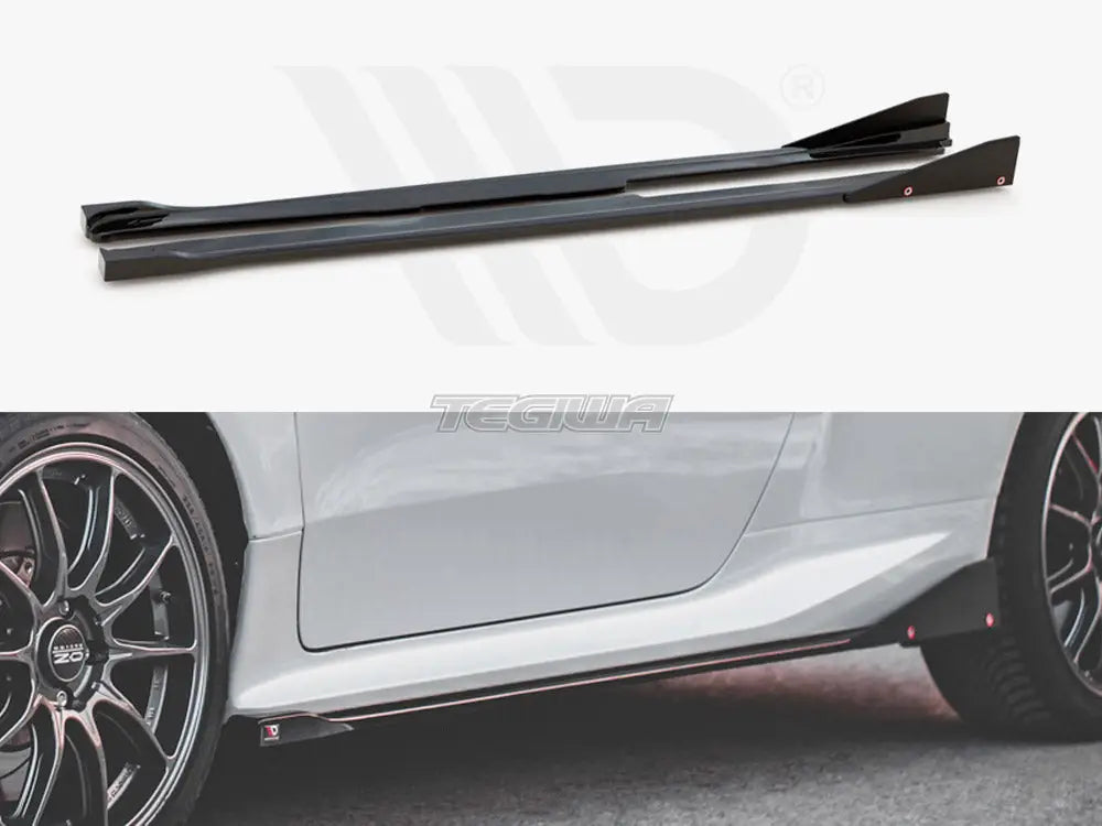 Maxton Design Side Skirts Diffusers +flaps V2 Toyota GR Yaris MK4 2020-