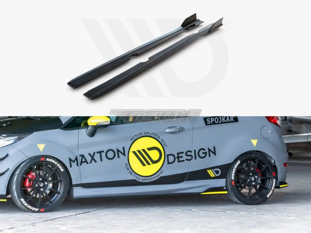 Maxton Design Side Skirts Diffusers Ford Fiesta MK7.5 ST 13-17