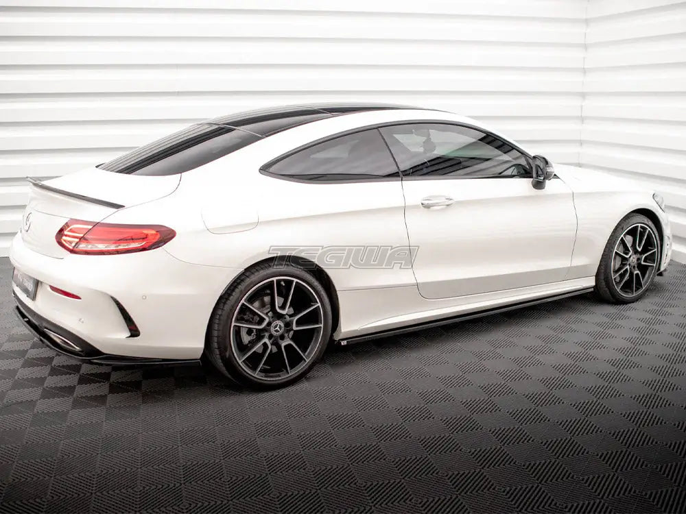 Maxton Design Side Skirts Diffusers Mercedes C Coupe AMG-Line C205 Facelift